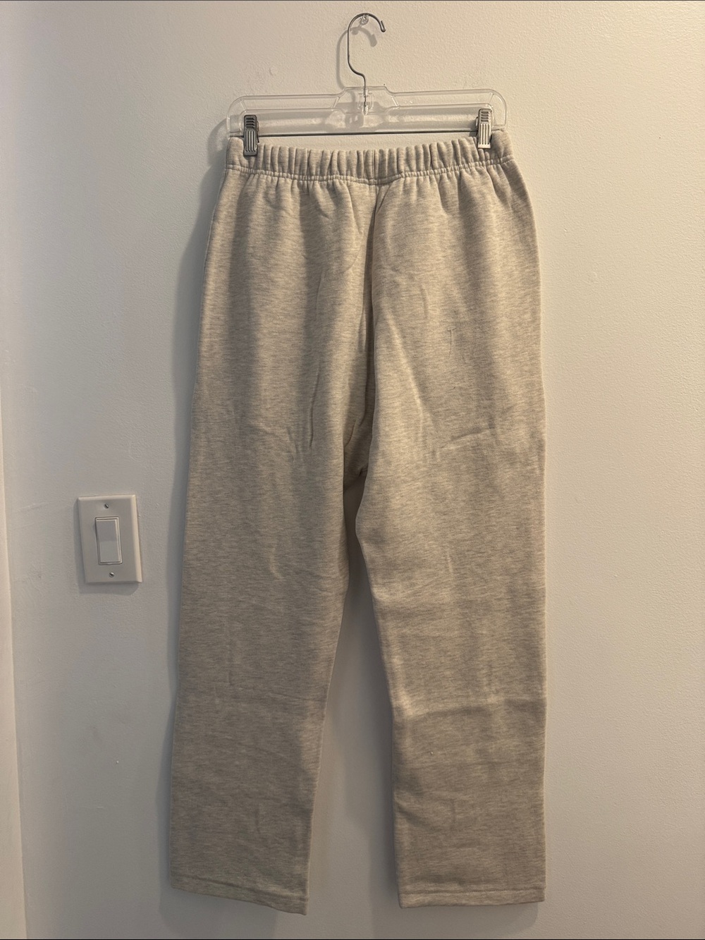 Essentials Heather Light Grey Logo Drawstring Sweatpants - Picture 3 of 7